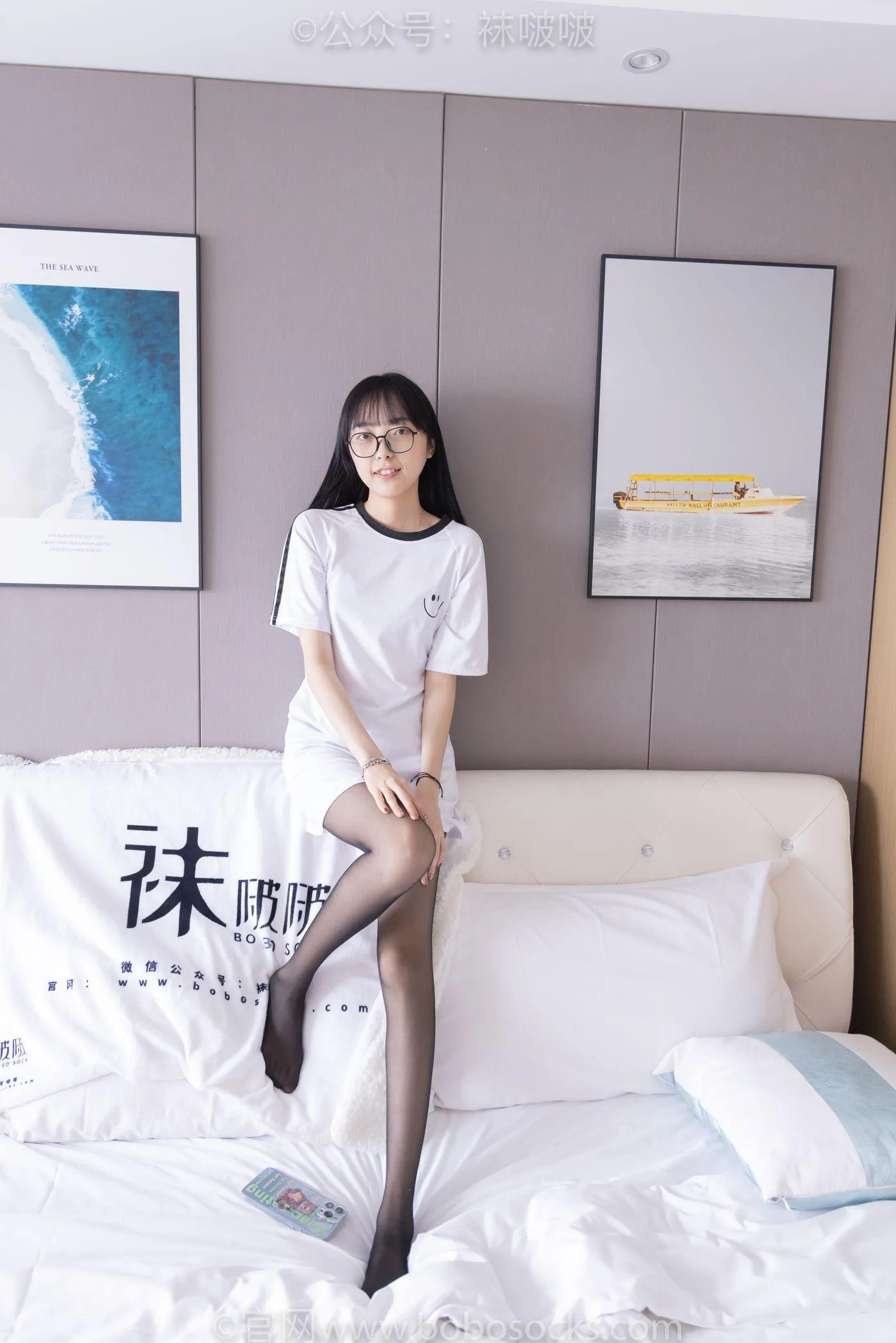[BoBoSocks袜啵啵]NO.067 稚予-匡威帆布鞋、黑丝 [125P]插图2